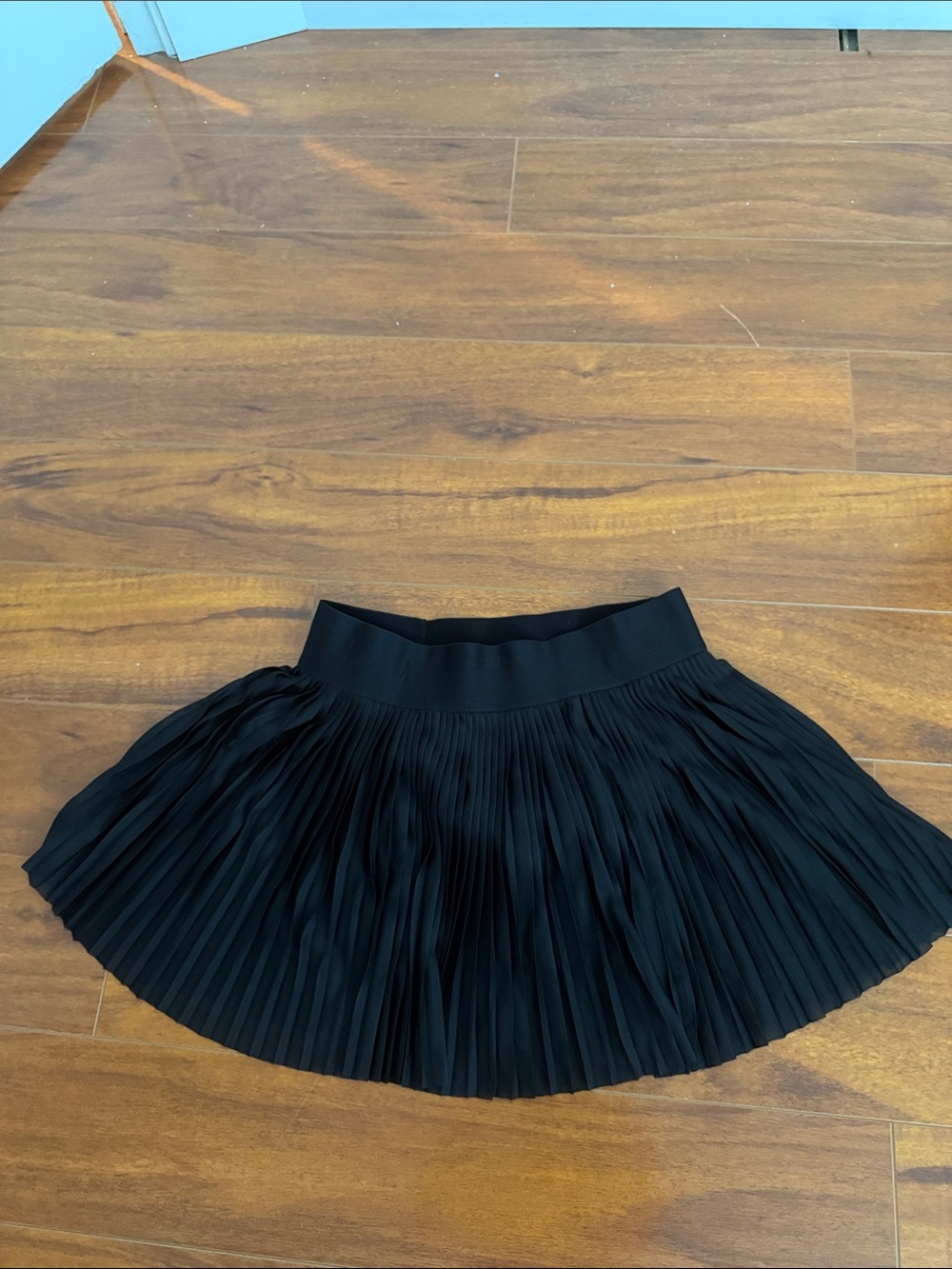 Black Pleated Mini Skirt - Women's Classic Style